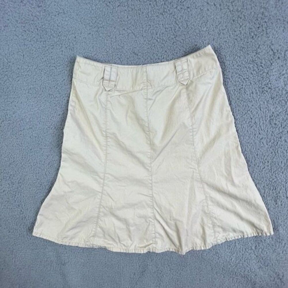 SIGRID OLSEN WOMENS CHINO STYLE SKIRT SIZE 6 TAN/KHAKI - Picture 3 of 10